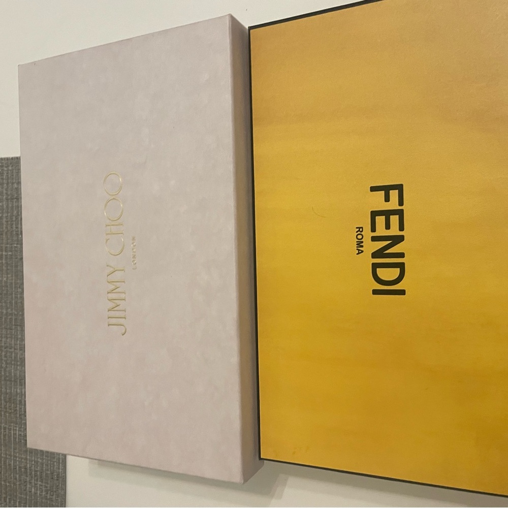 Jimmy Choo and Fendi Shoe Boxes